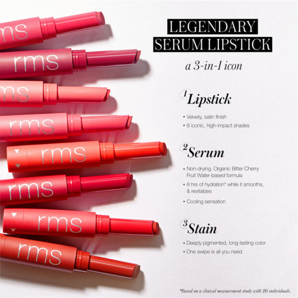 An innovative lip stain that delivers rich nutrients and vivid lightweight color, plus a cooling sensation upon application.