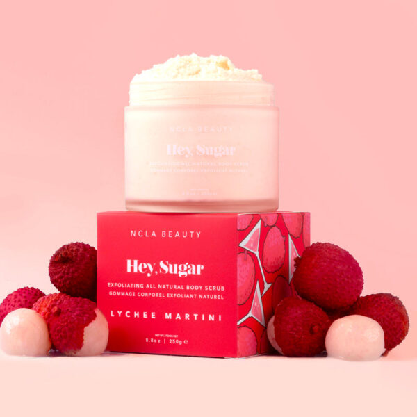 Raise a glass to smooth skin! This lychee martini body scrub is the perfect cocktail of exfoliation and hydration.
