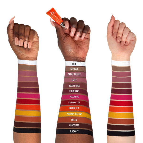 An award-winning, multipurpose, long-wearing, waterproof cream pigment that safely can be used as an eyeshadow, lip stick and blush for up to 24 hours.