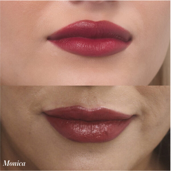 An innovative lip stain that delivers rich nutrients and vivid lightweight color, plus a cooling sensation upon application.