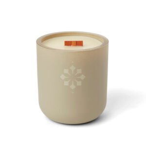 A lavender-scented candle to relax and unwind with.