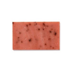 A rose-infused cocoa butter bar soap for sensitive skin