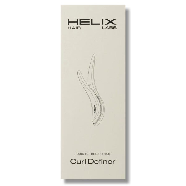 A heat-free styling tool for naturally curly hair to achieve well-defined, long lasting curls.