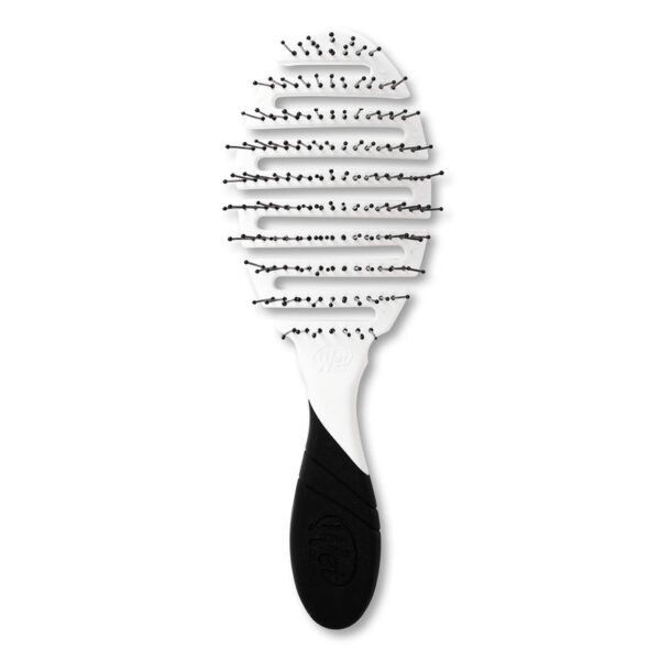 This Wet Brush® Pro Flex Dry® features flexible and heat-resistant bristles, plus an open-vented design for faster drying